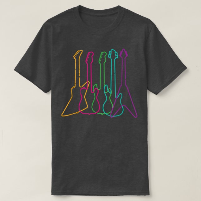 Camiseta Retro GuitarsGuitar 2684 (Diseño del anverso)