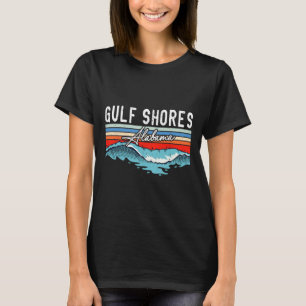 Camiseta Retro Gulf Shorts Beach Alabama Surfboard Beach