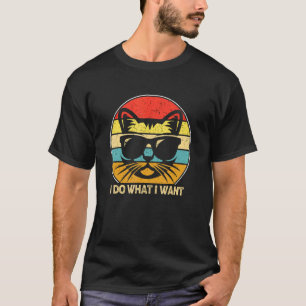 Camiseta Retro hago lo que quiero ca Mamá gato Papá gato