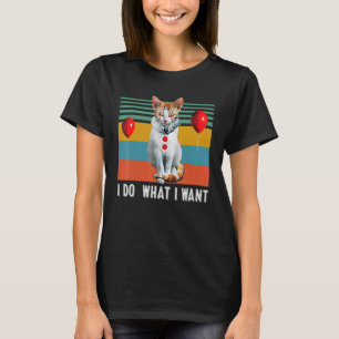 Camiseta Retro Hago lo que Quiero   Gato Gatito