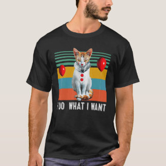 Camiseta Retro Hago lo que Quiero Gato Gatito