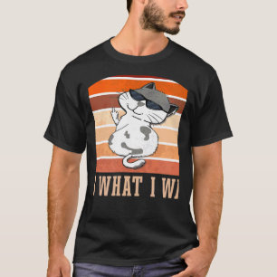 Camiseta Retro Hago Lo Que Quiero Gato Independiente Rebeld