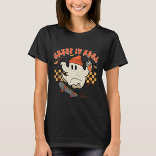 Camiseta Retro Halloween Creep It Real Ghost Boy Fall Seaso