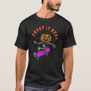 Camiseta Retro Halloween Creep it Real Vintage Ghost Hallow