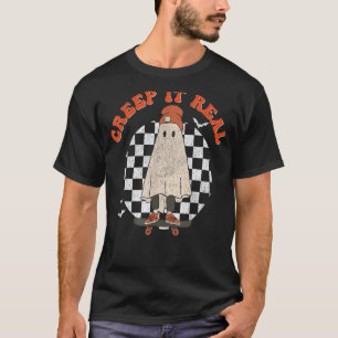 Camiseta Retro Halloween Creep it Real Vintage Ghost Hallow