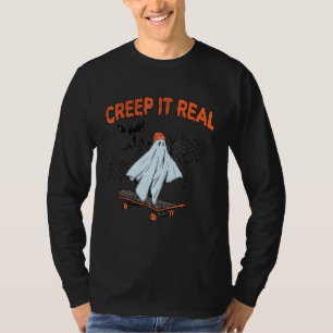 Camiseta Retro Halloween Creep it Real Vintage Ghost Hallow