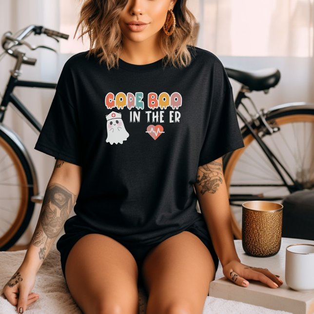 Camiseta Retro Halloween ER Nurse Shirt, estilo vintage (Subido por el creador)