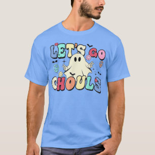 Camiseta Retro Halloween Let's Go Ghouls Fall Spooky Ghost