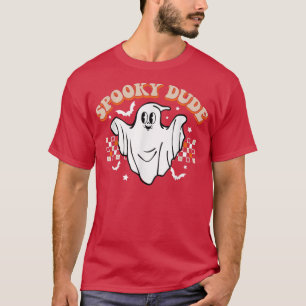 Camiseta Retro Halloween Spooky Dude Ghost Funny Spook