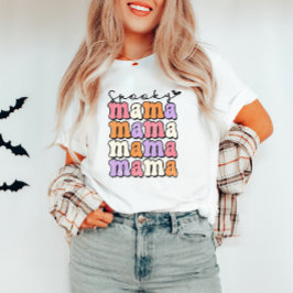 Camiseta Retro Halloween Spooky Mama T shirt