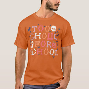Camiseta Retro Halloween Teacher Ghouls Groovy School Trick