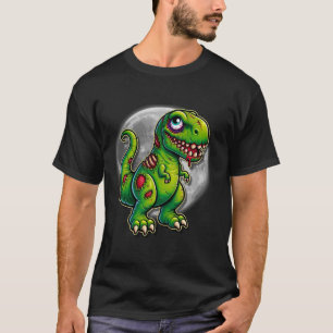Camiseta Retro Halloween Zombiesaurs Dinosaur Trainer T Rex