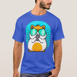 Camiseta Retro Hamster Kawaii Shirt Hamster Dad Dad Mom
