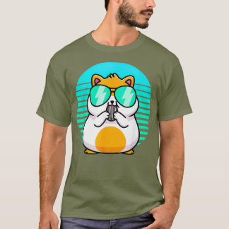 Camiseta Retro Hamster Kawaii Shirt Hamster Dad Dad Mom