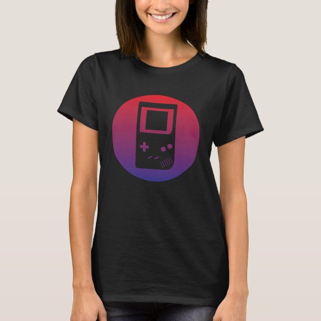 Camiseta Retro Handheld Gaming Console  Gamer Dad Apparel (Anverso)