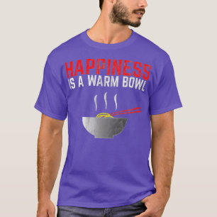 Camiseta Retro Happiness Warm Bowl Japanese Noodle Ramen