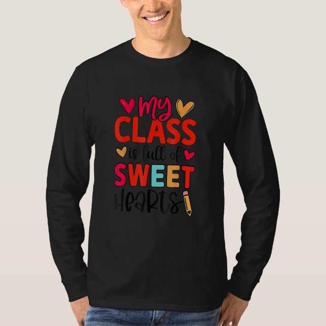 Camiseta Retro Happy 100 Days Of School Kindergarten Teache (Anverso)