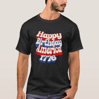 Camiseta Retro Happy 250th Birthday America 1776 2026 USA J