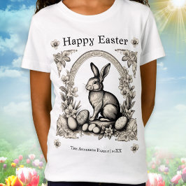 Camiseta Retro Happy Easter Bunny Kids