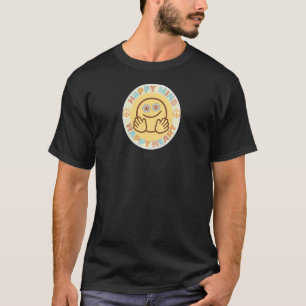 Camiseta Retro Happy Mind Happy Heart Trendy Cita & Graphi