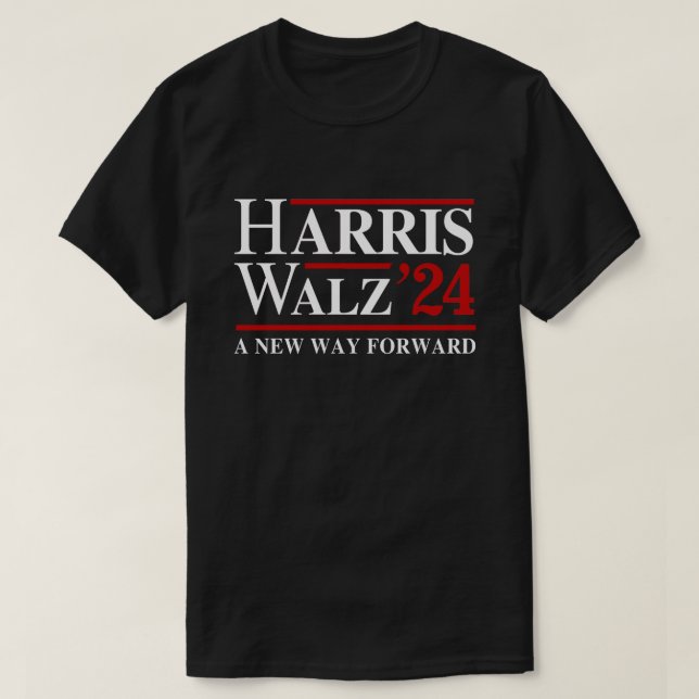 Camiseta Retro Harris Walz '24 - Nueva manera de avanzar (Diseño del anverso)