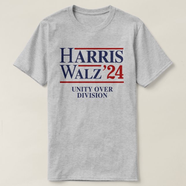 Camiseta Retro Harris Walz '24 - Unidad sobre división (Diseño del anverso)