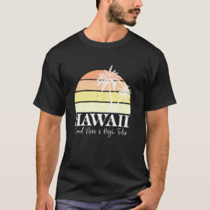 Camiseta Retro Hawaii Hawái Playa Tropical Vacati
