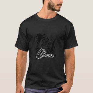 Camiseta Retro Hawaii Ohana Tropical Hawaii Para Hombres Y