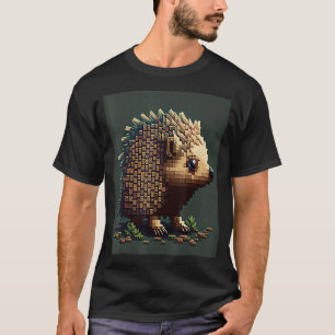 Camiseta Retro Hedgehog 8 bit Pixel Art
