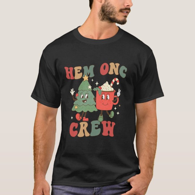 Camiseta Retro Hem Onc Crew Hematología Oncología Enfermera (Anverso)
