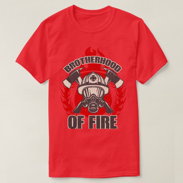 Camiseta Retro Hermano de Bomberos de Tierras Silvestres (2 (Diseño del anverso)
