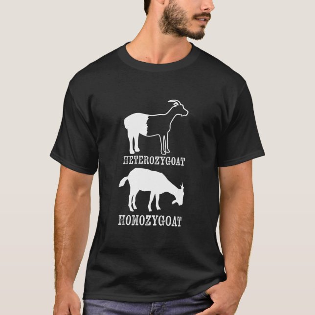 Camiseta Retro Heterozygoats Biología genética Alele nerd g (Anverso)
