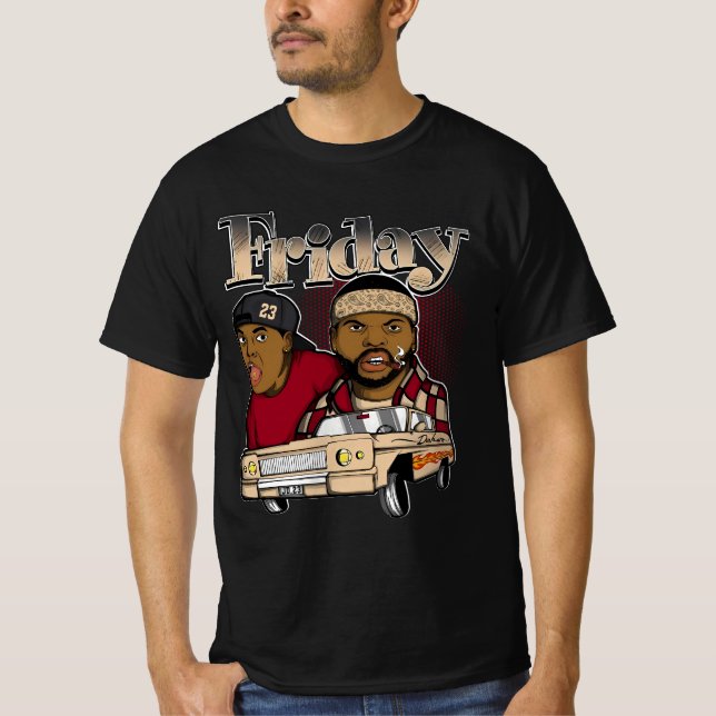 Camiseta Retro Hip Hop Estilo Personalizado, Funny Homies C (Anverso)