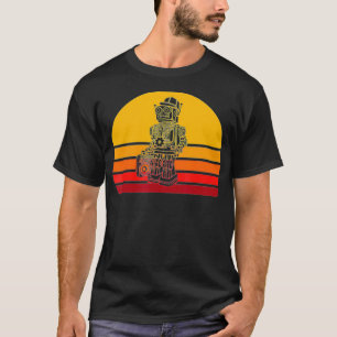 Camiseta Retro Hip Hop Robot Música Automatización robótica