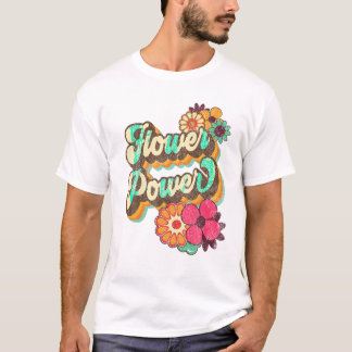 Camiseta Retro Hippie Power 60's 70s