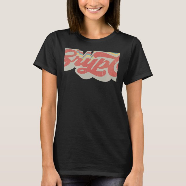 Camiseta Retro Hodl Criptomoneda Mujeres En Cripto Mamá (Anverso)
