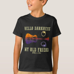 Camiseta Retro Hola Oscuridad Mi Viejo Amigo Gracioso Sol T