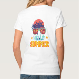 Camiseta Retro Hola Verano Vibraciones de Playa Palma Parte