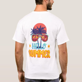 Camiseta Retro Hola Verano Vibraciones de Playa Palma Parte