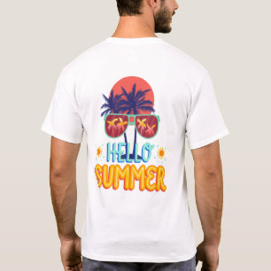 Camiseta Retro Hola Verano Vibraciones de Playa Palma Parte