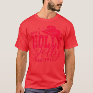 Camiseta Retro Holly navidad jolly vibra Navidades felices