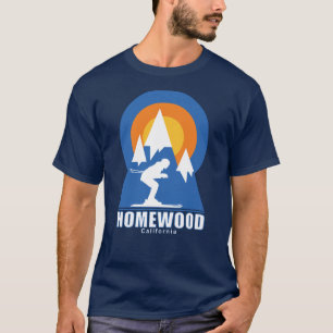 Camiseta Retro Homewood Mountain Ski Sunset