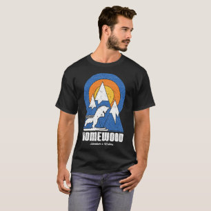 Camiseta Retro Homewood Mountain Ski White Fox T-Shirt