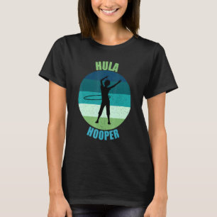 Camiseta Retro Hula Hooper Hip Swiveling Hawaiian Hooping