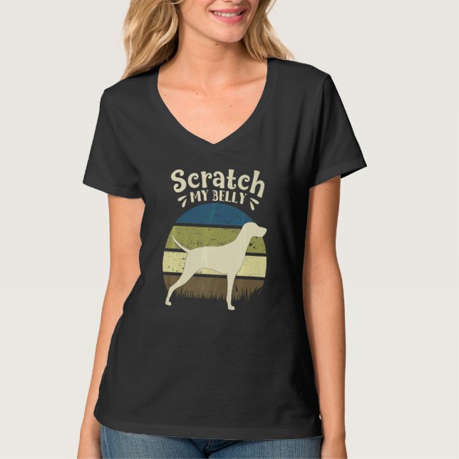 Camiseta Retro húngaro de perro vizsla 3 (Anverso)