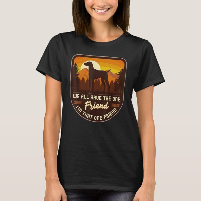 Camiseta Retro húngaro de perro vizsla 5 (Anverso)