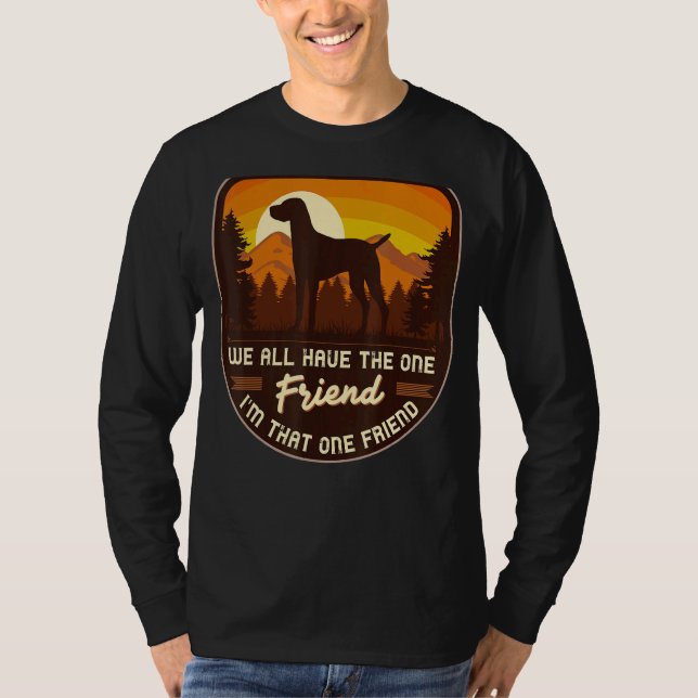 Camiseta Retro húngaro de perro vizsla 5 (Anverso)