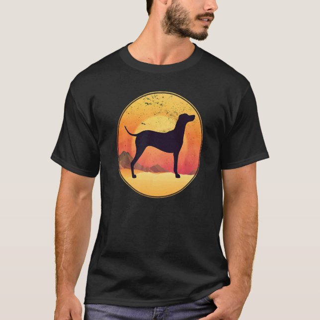 Camiseta Retro húngaro de perro vizsla 8 (Anverso)
