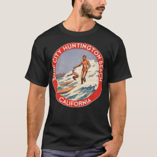 Camiseta Retro Huntington Beach CA 70s Surf City Souvenir
