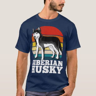 Camiseta Retro Husky Siberiano